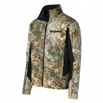 Camouflage Colorblock Soft Shell