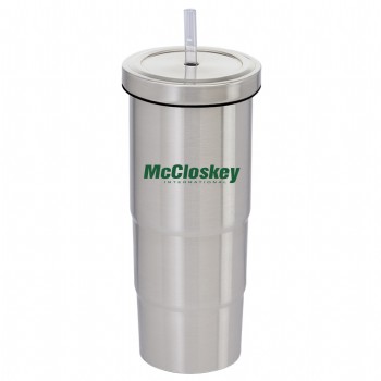 25 oz. Marina Vacuum Tumbler and Straw