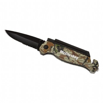 Camo Survival/Rescue Knife